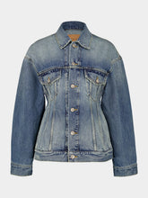 Balenciaga Blue Hourglass Denim Jacket