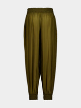 Zimmermann Olive Green Mahon Silk Harem Pants