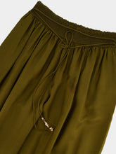 Zimmermann Olive Green Mahon Silk Harem Pants
