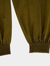 Zimmermann Olive Green Mahon Silk Harem Pants