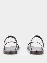 Saint Laurent Ultra Dark Brown Pepe Leather Slide Sandals