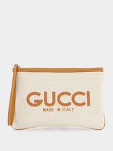 Gucci Beige Gucci Print Clutch