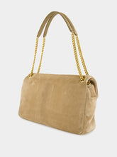 Saint Laurent Calypso Large Envelope Bag in Dry Grain Suede