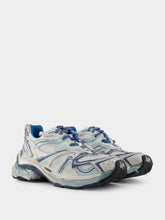 Balenciaga White, Blue & Beige Runner 2.0 Sneakers