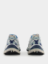 Balenciaga White, Blue & Beige Runner 2.0 Sneakers