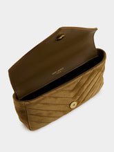 Saint Laurent Golden Leaf College Mini Suede Bag