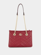 Gucci Rosso Ancora GG Marmont Small Tote Bag