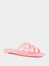 Gucci Interlocking G Pink Slide Sandal