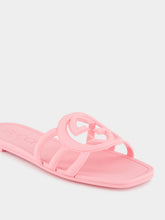 Gucci Interlocking G Pink Slide Sandal