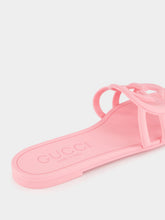 Gucci Interlocking G Pink Slide Sandal