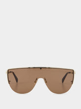 Alexander McQueen Eyewear Skull Brown Sunglasses