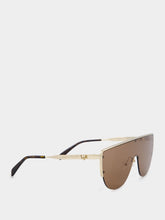 Alexander McQueen Eyewear Skull Brown Sunglasses