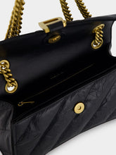 Balenciaga Black Crush Quilted Small Shoulder Bag