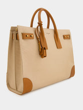 Saint Laurent Canvas and Leather Sac de Jour Bag