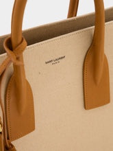 Saint Laurent Canvas and Leather Sac de Jour Bag