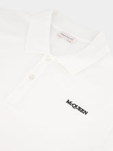 McQueen White Cotton Polo Piquet