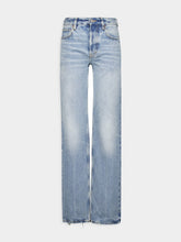 Saint Laurent Low-Rise Sicily Blue Jeans