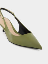 Gucci Dark Green Patent Leather Signoria Slingback Pumps