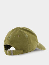 Saint Laurent Cassandre Washed Khaki Denim Cap