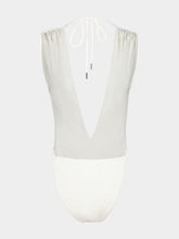 Saint Laurent Backless V-Halter Swimsuit