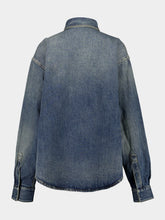 Balenciaga Sun Bleached Blue Denim Shirt Jacket