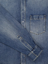 Balenciaga Sun Bleached Blue Denim Shirt Jacket