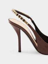 Gucci Brown Signoria Slingback Pump