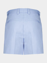 Gucci Light Blue Cotton Poplin Shorts