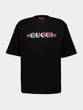 Gucci Black Printed Cotton Jersey T-Shirt