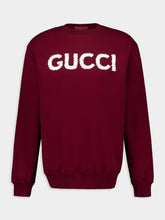 Gucci Rosso Ancora Red Embroidered Cotton Sweatshirt