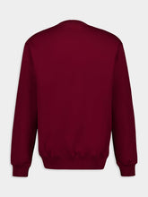 Gucci Rosso Ancora Red Embroidered Cotton Sweatshirt