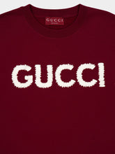 Gucci Rosso Ancora Red Embroidered Cotton Sweatshirt