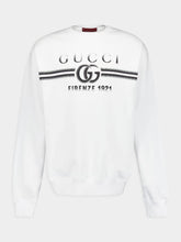 Gucci White Cotton Jersey Sweatshirt