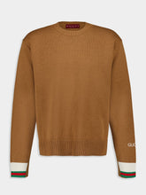 Gucci Cotton Sweater with Gucci Intarsia