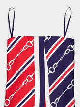 Gucci Horsebit Print Silk Top