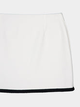 Gucci Off-White Cotton Tweed Mini Skirt