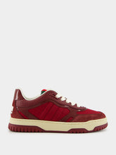 Gucci Rosso Ancora Red Re-Web Suede Low-Top Sneakers
