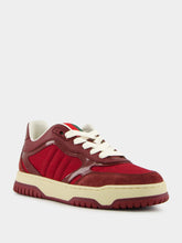 Gucci Rosso Ancora Red Re-Web Suede Low-Top Sneakers