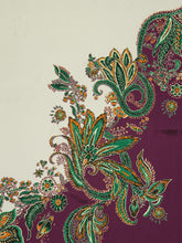 Alémais Purple Ruthie Silk Paisley Scarf