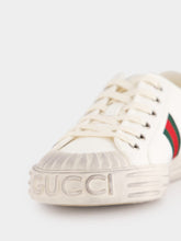 Gucci White Sneakers with Web