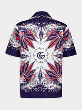 Gucci Double G Bandana Print Cotton Shirt