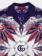 Gucci Double G Bandana Print Cotton Shirt