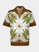 Gucci Double G Bandana Print Cotton Shirt
