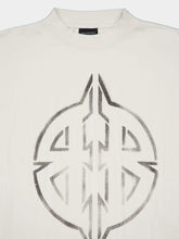 Balenciaga Ecru Metal BB Stencil T-Shirt