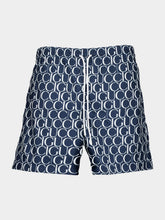 Gucci Maxi Gucci Print Navy Swim Shorts