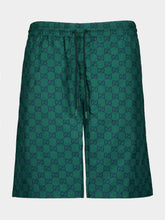 Gucci Maxi Gucci Print Green Swim Shorts
