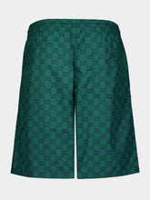 Gucci Maxi Gucci Print Green Swim Shorts