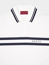 Gucci Cotton Polo Shirt with Gucci Print