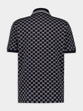 Gucci Navy GG Jacquard Polo Shirt