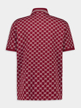 Gucci Rosso Ancora Red Polo GG Jacquard